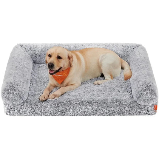 Dog Bed, Orthopaedic Dog Sofa Bed for Medium Dogs, Waterproof Ped Bed with Removable Washable Cover, 36 x 27 x 9 Inches