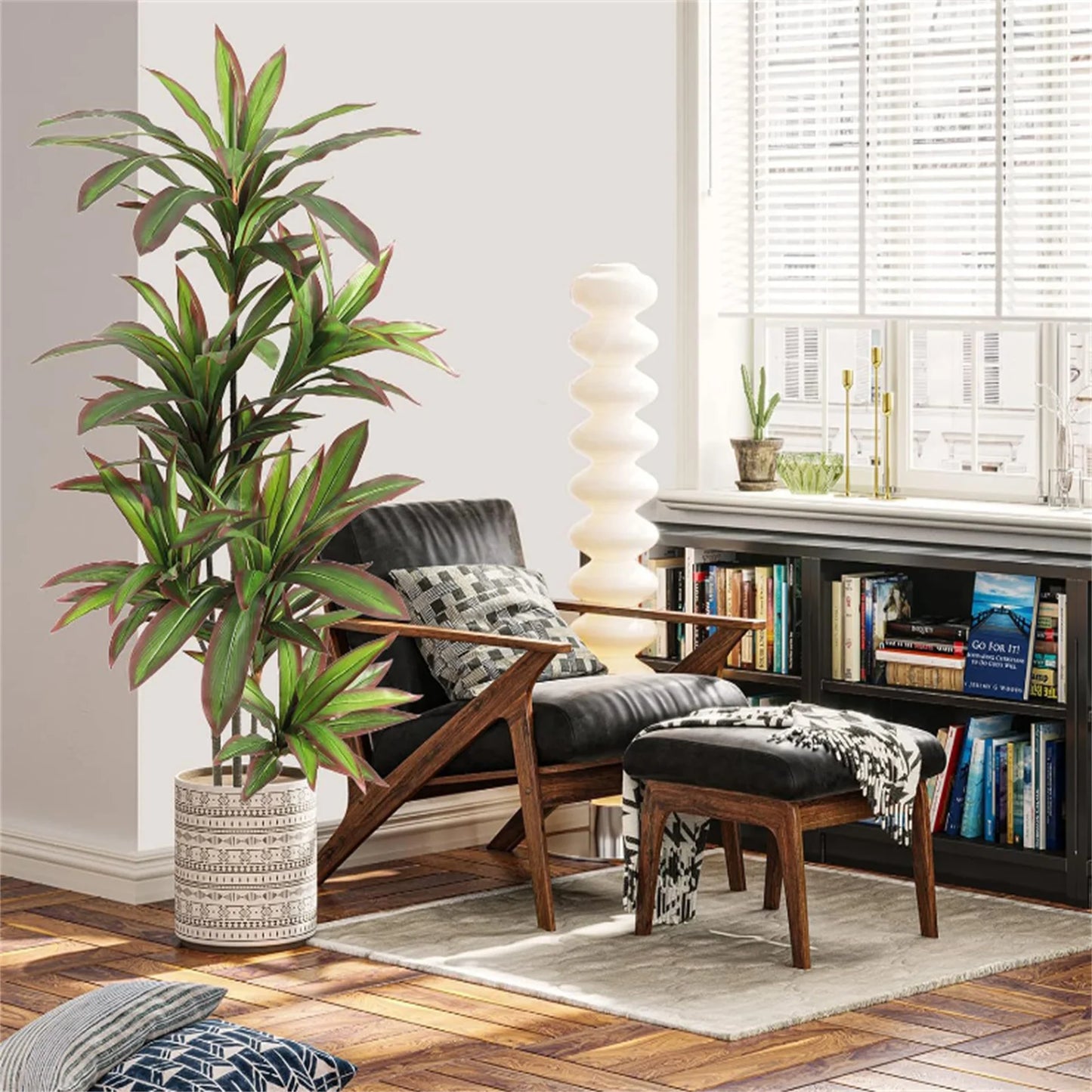 Guangdong Dracaena Indoor Plant Faux Tree In Pot Decorative