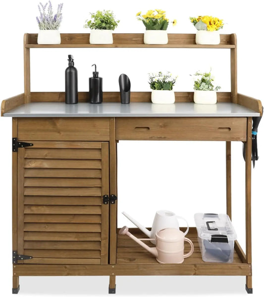 Outdoor Garden Potting Bench Table