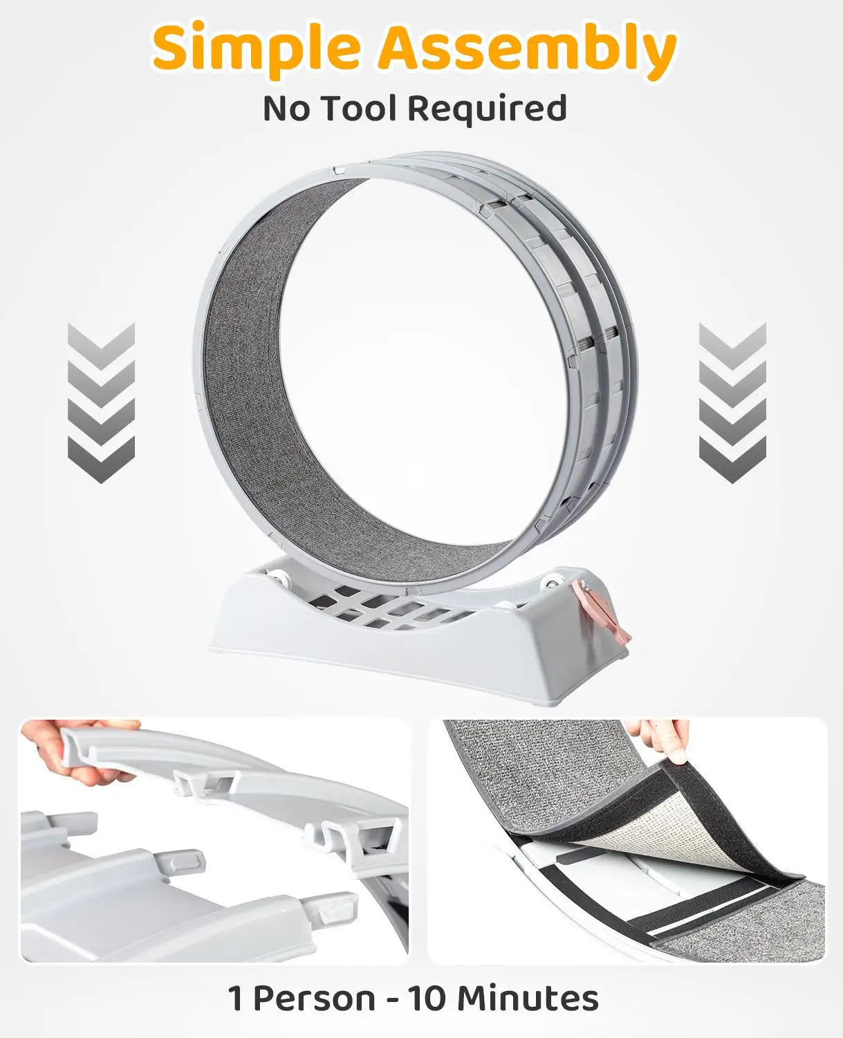 for indoor Cat Exercise Wheel, 31-Inch Treadmill for cats , Carpeted Running Track,