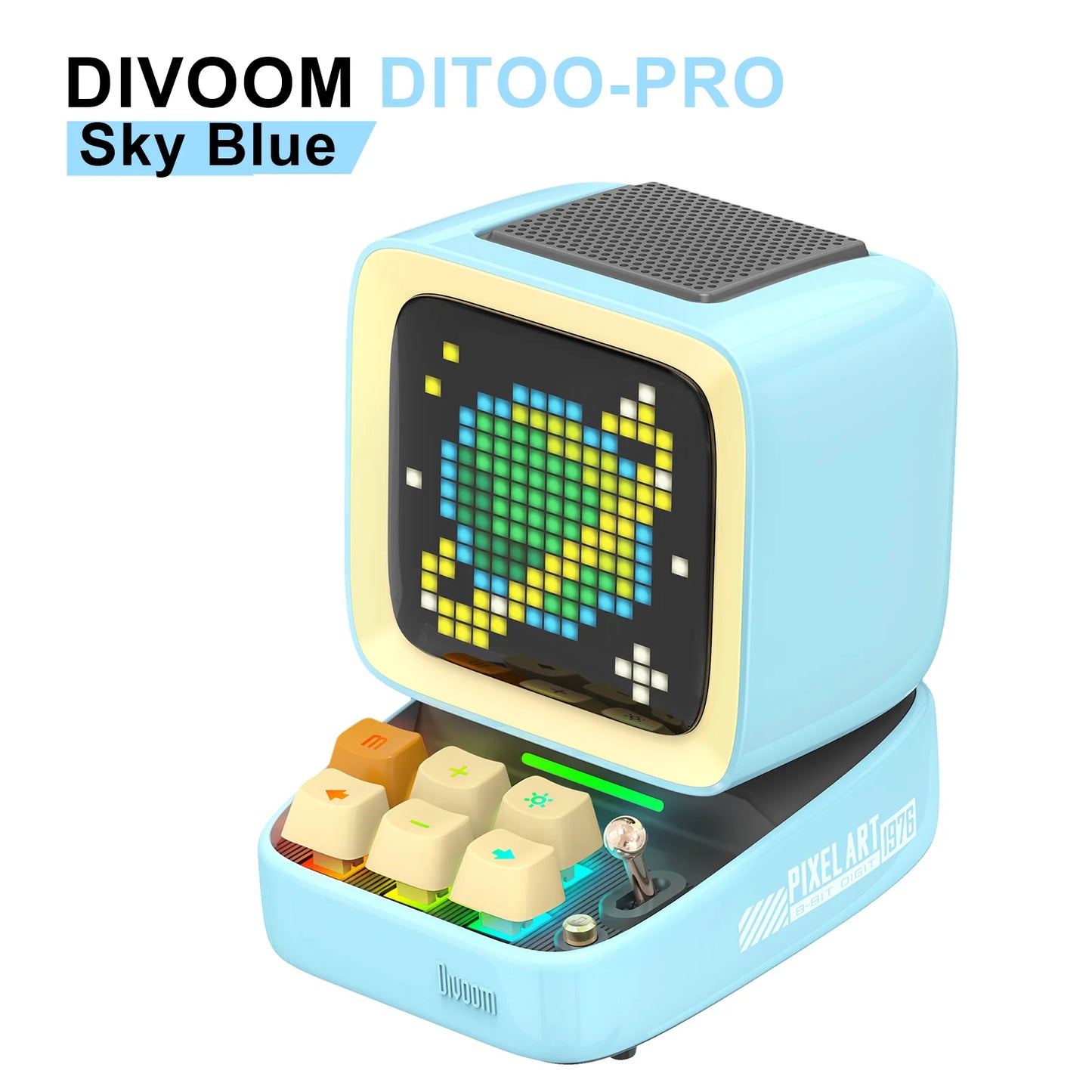 Pro Retro Pixel Art Bluetooth Portable Speaker Alarm Clock