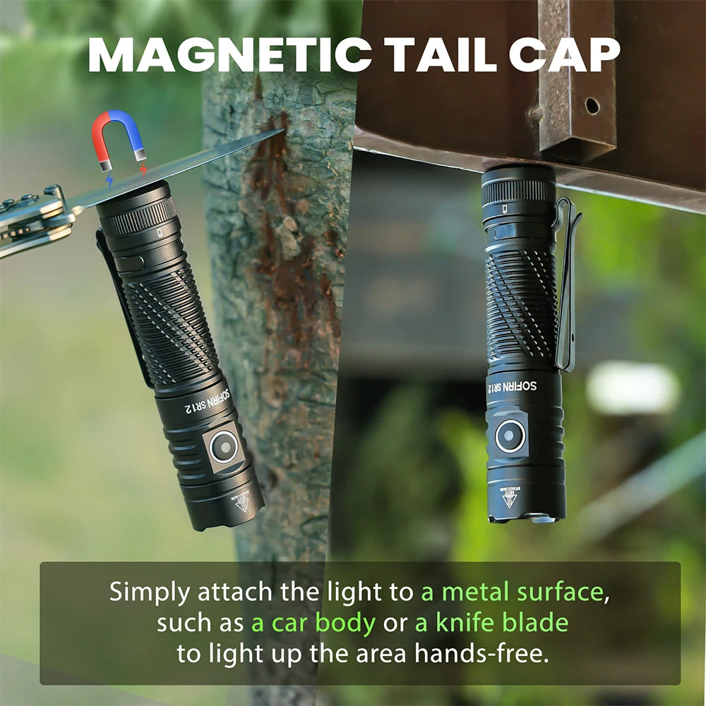 Flashlight Powerful Light, USB C Rechargeable