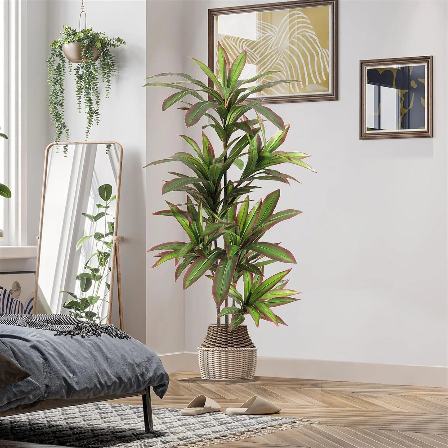 Guangdong Dracaena Indoor Plant Faux Tree In Pot Decorative
