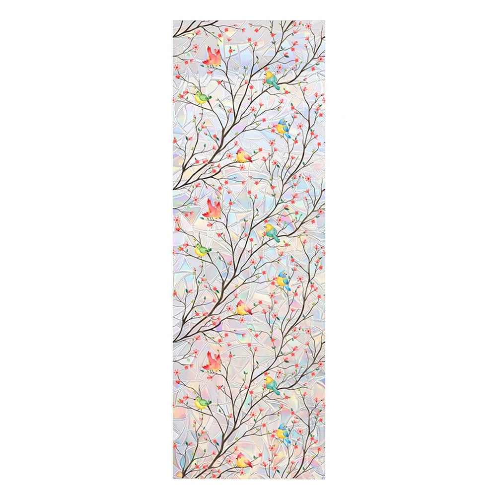 Feature Window Privacy Film Vine Leaves Static Cling Decals