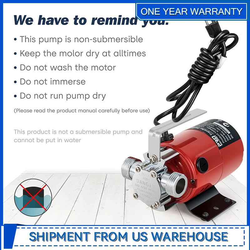 120V Mini Portable Electric Water Transfer Pump