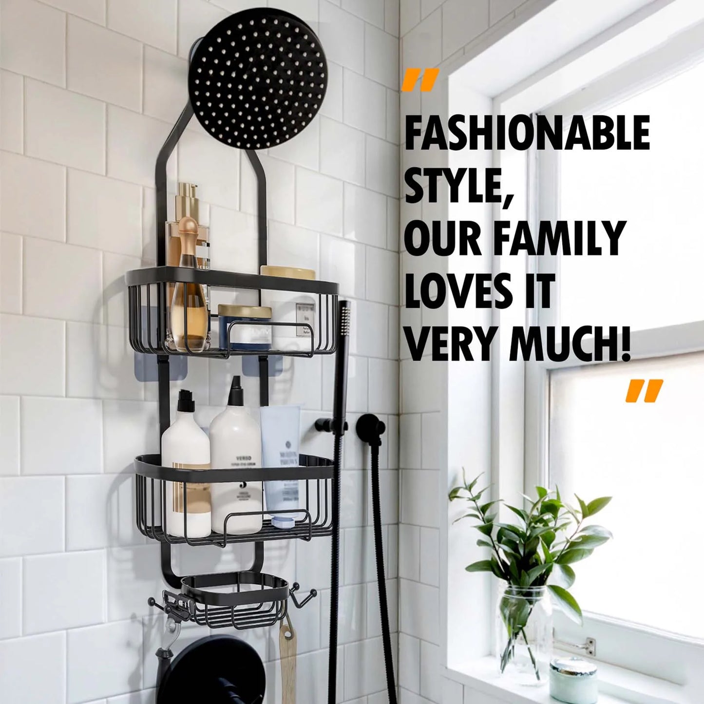 Hign-concerned Bathroom Hanging Caddy Three Tier Organizer