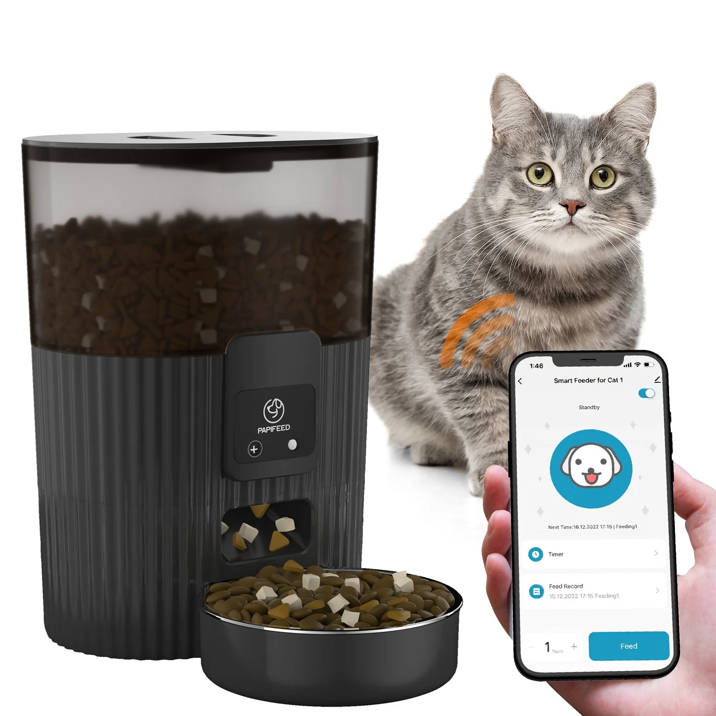 cat automatic feeder machine cat food dog food