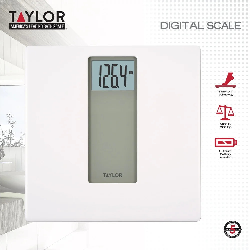 XMSJ Digital Bathroom Scale 400 Lb Capacity Instant On