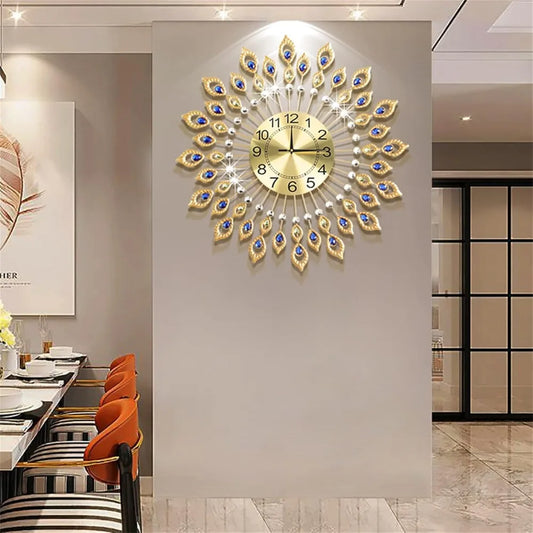 Hign-concerned Modern Silent Decorative Wall Clock with Arabic Numerals