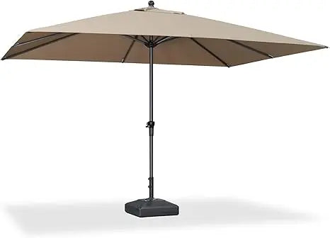 11.5' x 9' Patio Umbrella Outdoor Table Sun Umbrellas with Crank