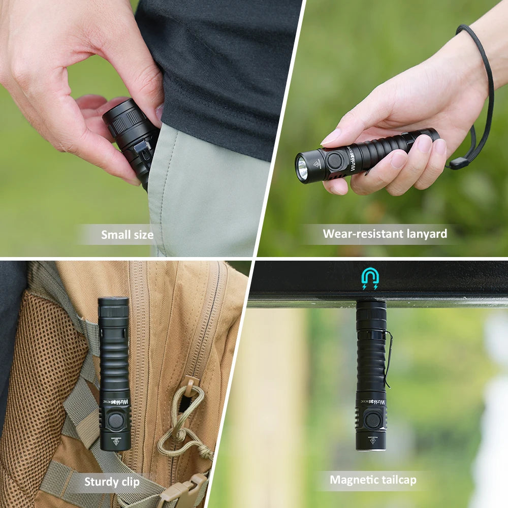 USB-C Rechargeable Flashlight, Waterproof Magnetic