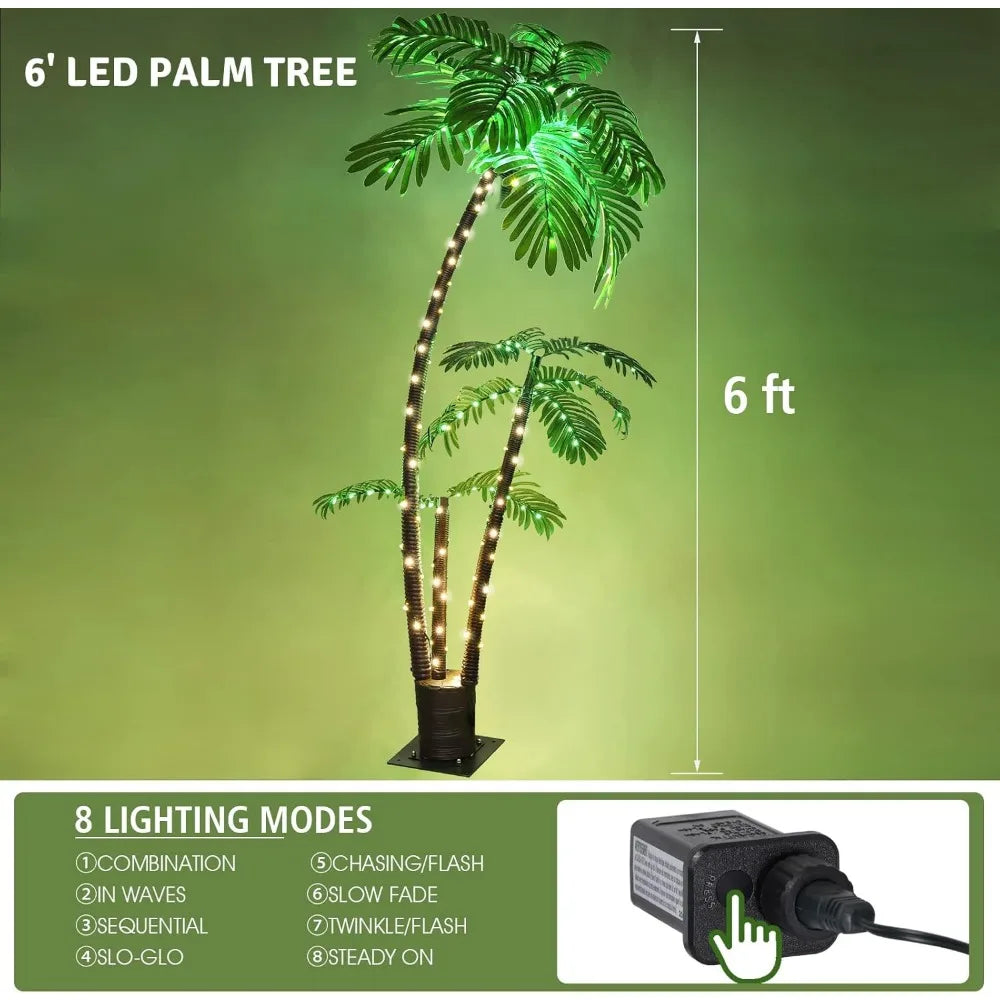 Lighted Palm Tree  Artificial Fake Tree Lights