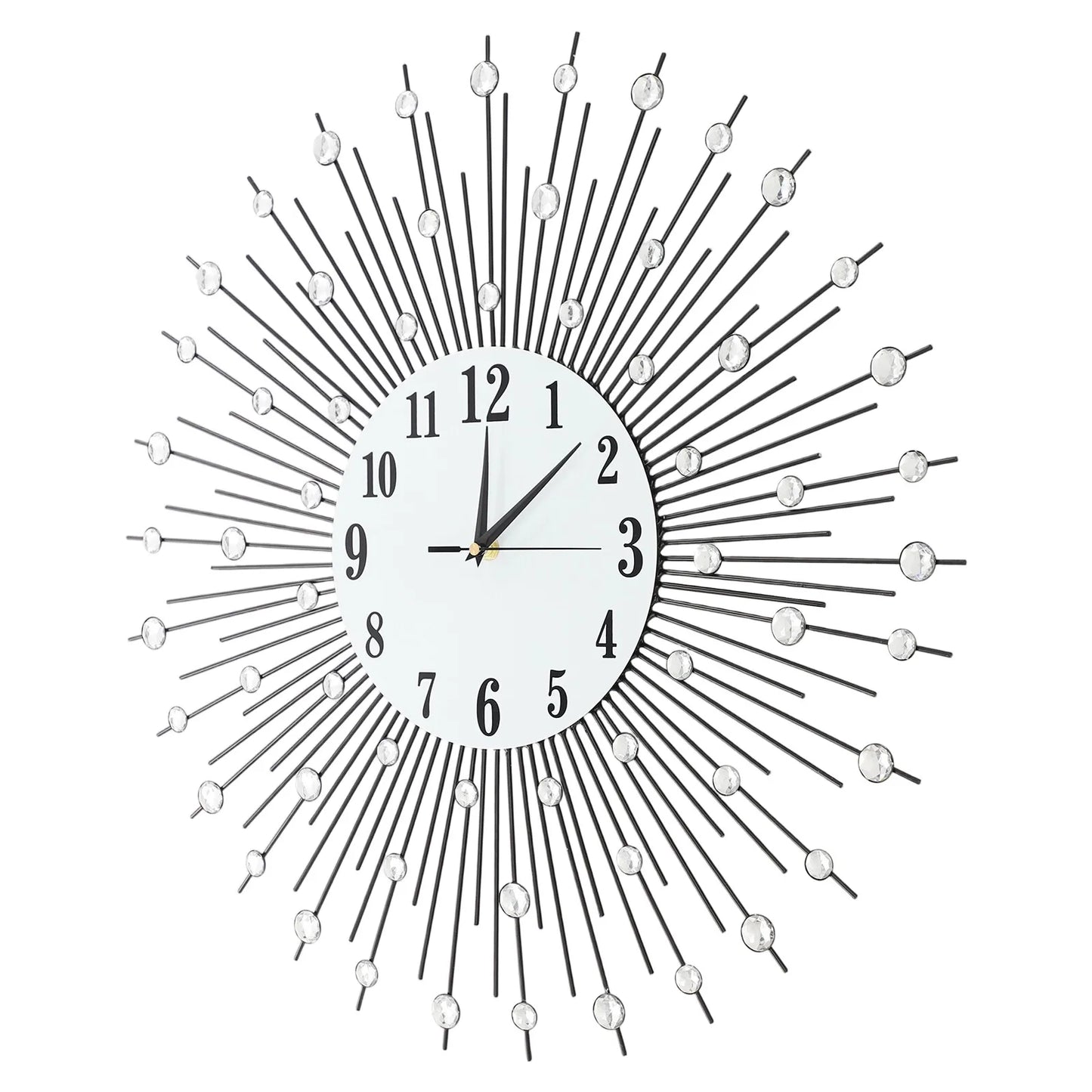 Hign-concerned Luxury Wall Clock Diamond Studded Decor