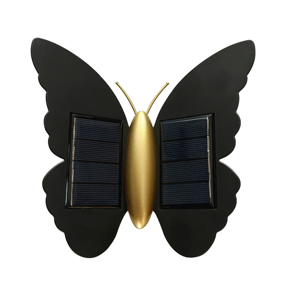 Butterfly Solar Wall Light Outdoor Decorative Lantern IP65 Waterproof