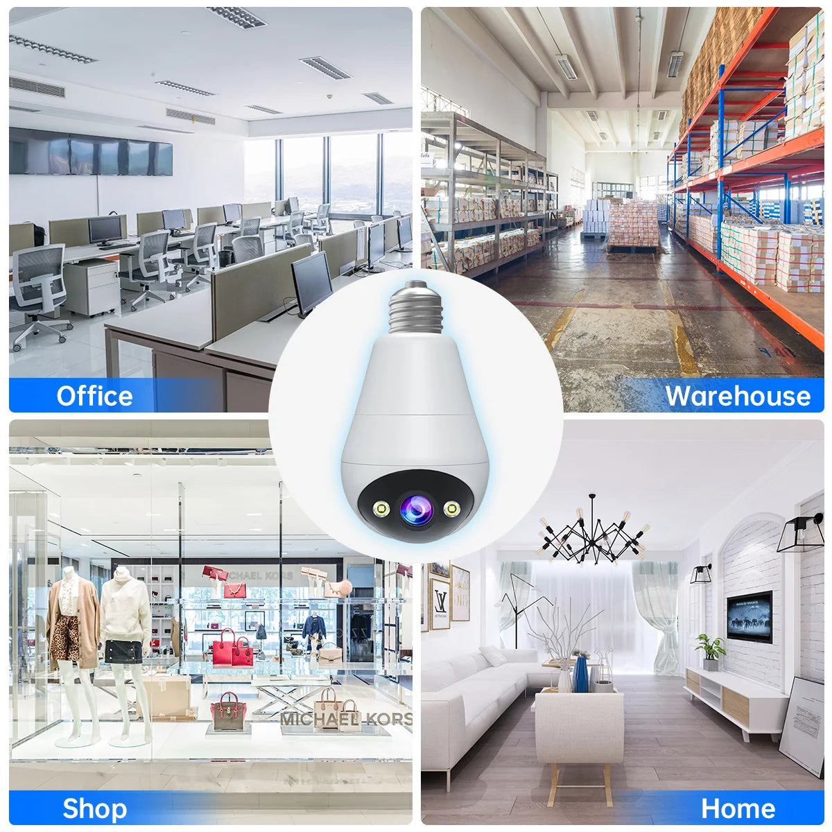 JOOAN WiFi Indoor Security Camera with Night Vision and Zoom