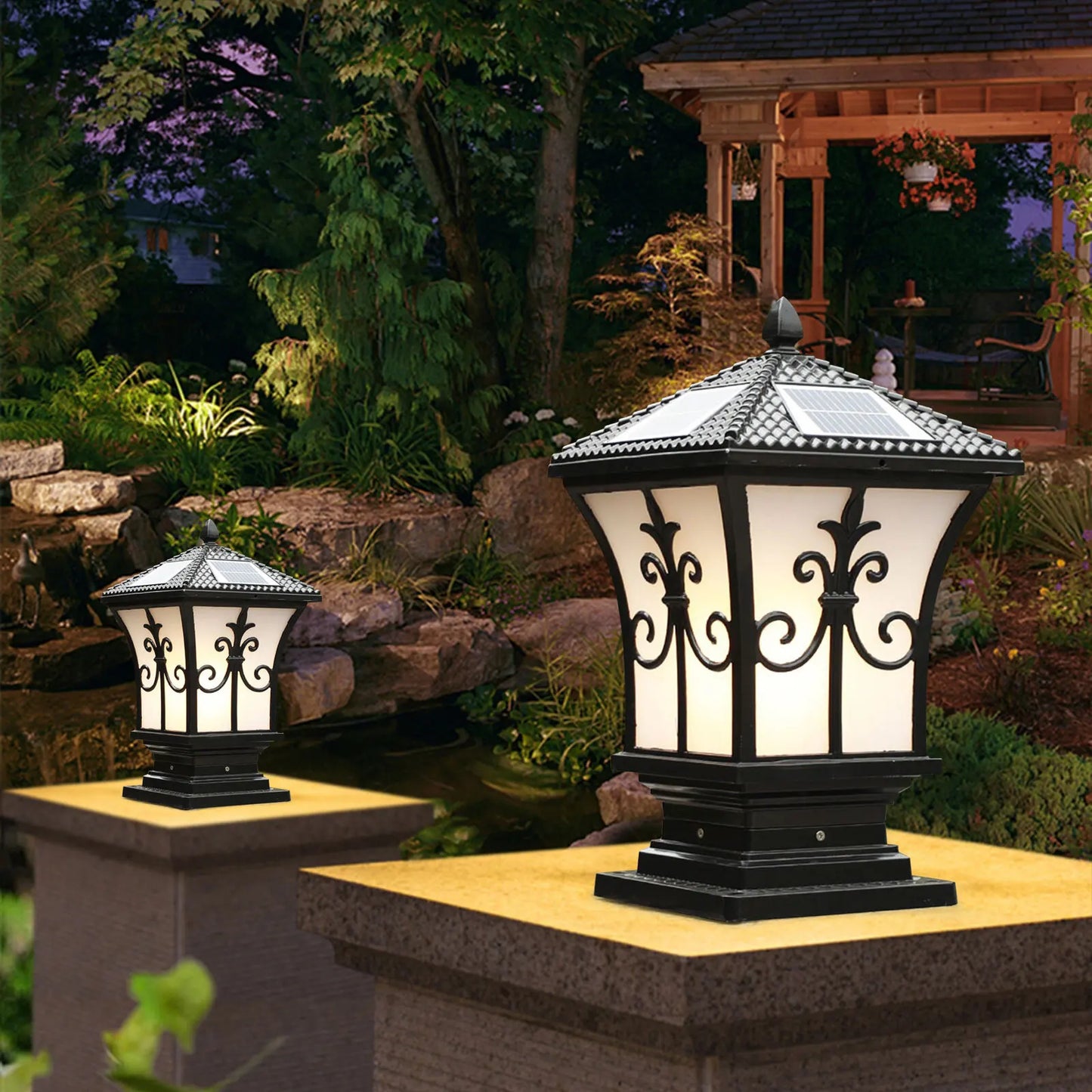 Solar Powered Post Light LED