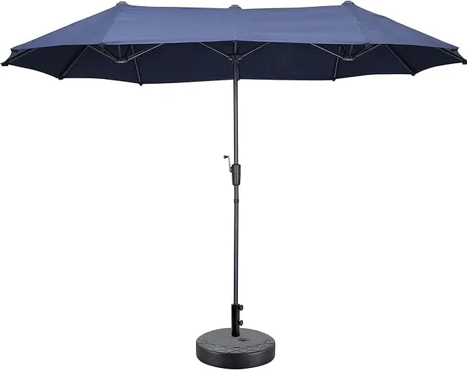 13Ft Large Patio Umbrella With Base Outdoor Double-Side