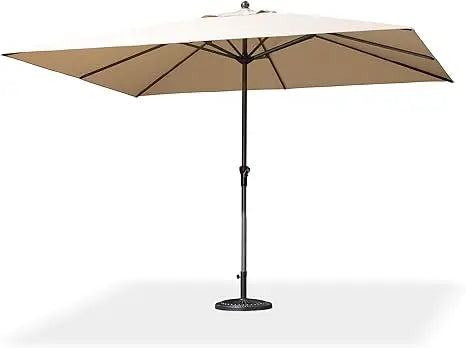11.5' x 9' Patio Umbrella Outdoor Table Sun Umbrellas with Crank
