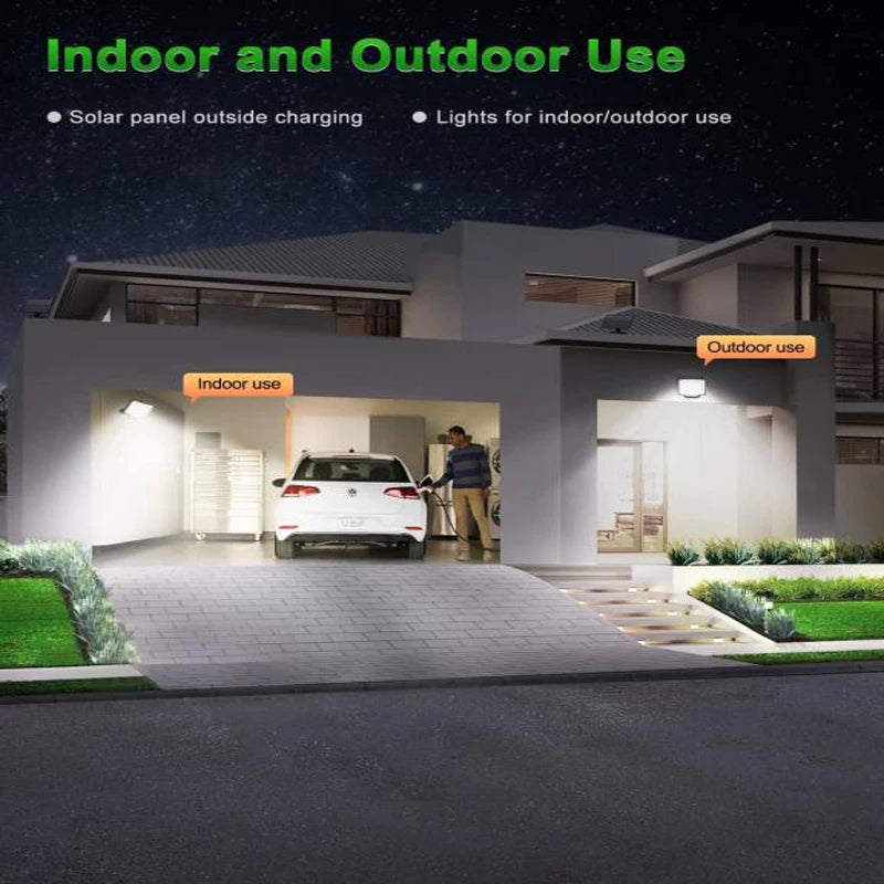 Solar Outdoor Lights - LED Motion Sensor Light with Remote