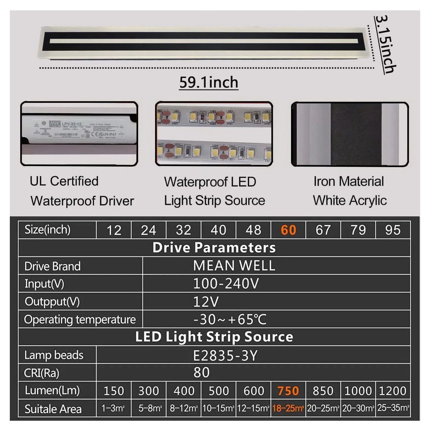 Modern LED Wall Sconce Light Fixture by Unknown Brand