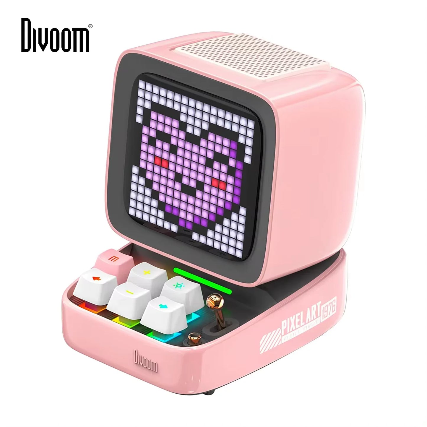 Pro Retro Pixel Art Bluetooth Portable Speaker Alarm Clock