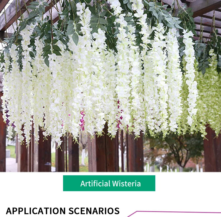 Artificial Wisteria Flower Hanging Garland,
