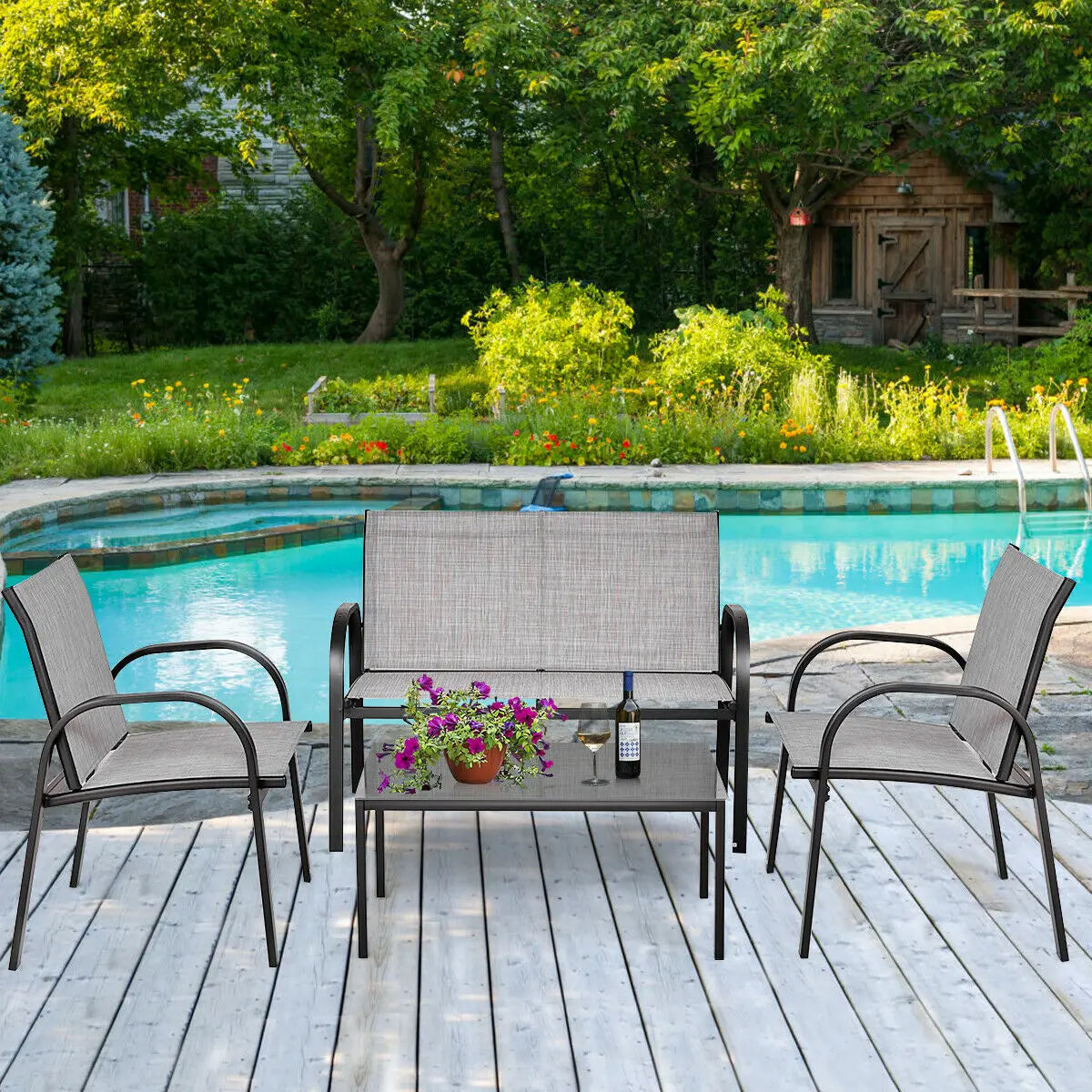 4 PCS Patio Furniture