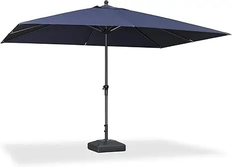 11.5' x 9' Patio Umbrella Outdoor Table Sun Umbrellas with Crank