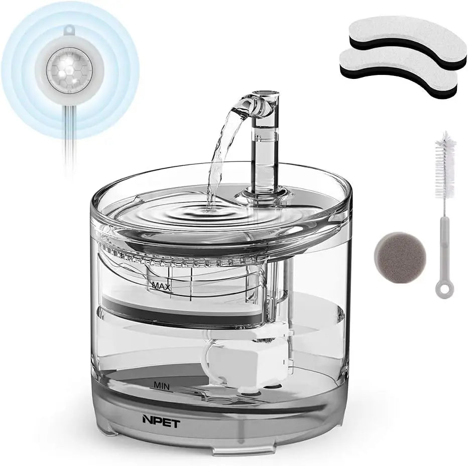 Cat Water Fountain Automatic with Replacement Faucet Kit