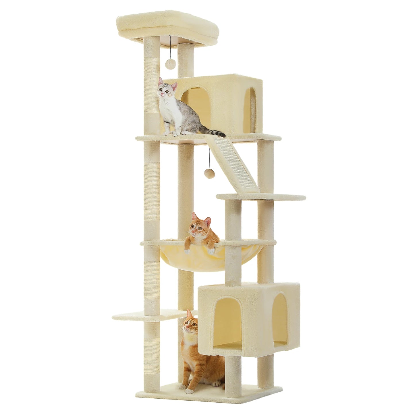 Speedy Pet Large Cat Tree Tower with Scratching Post and Hammock