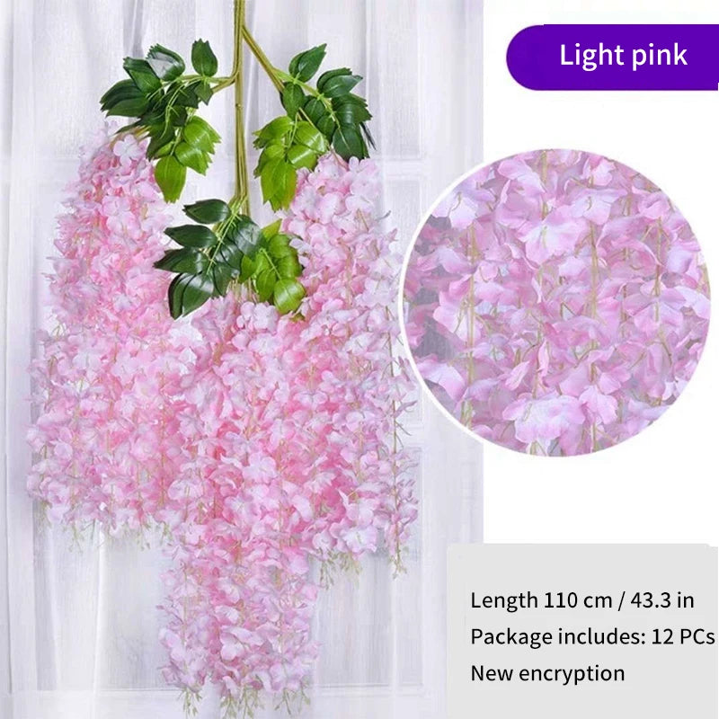 Artificial Wisteria Flower Hanging Garland,