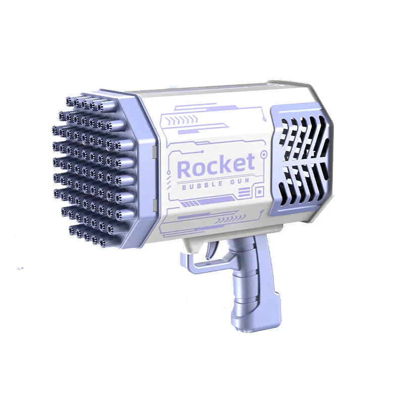 Bubble Gun Kids Toys Rocket 69 Holes Soap Bubbles Machine Gun