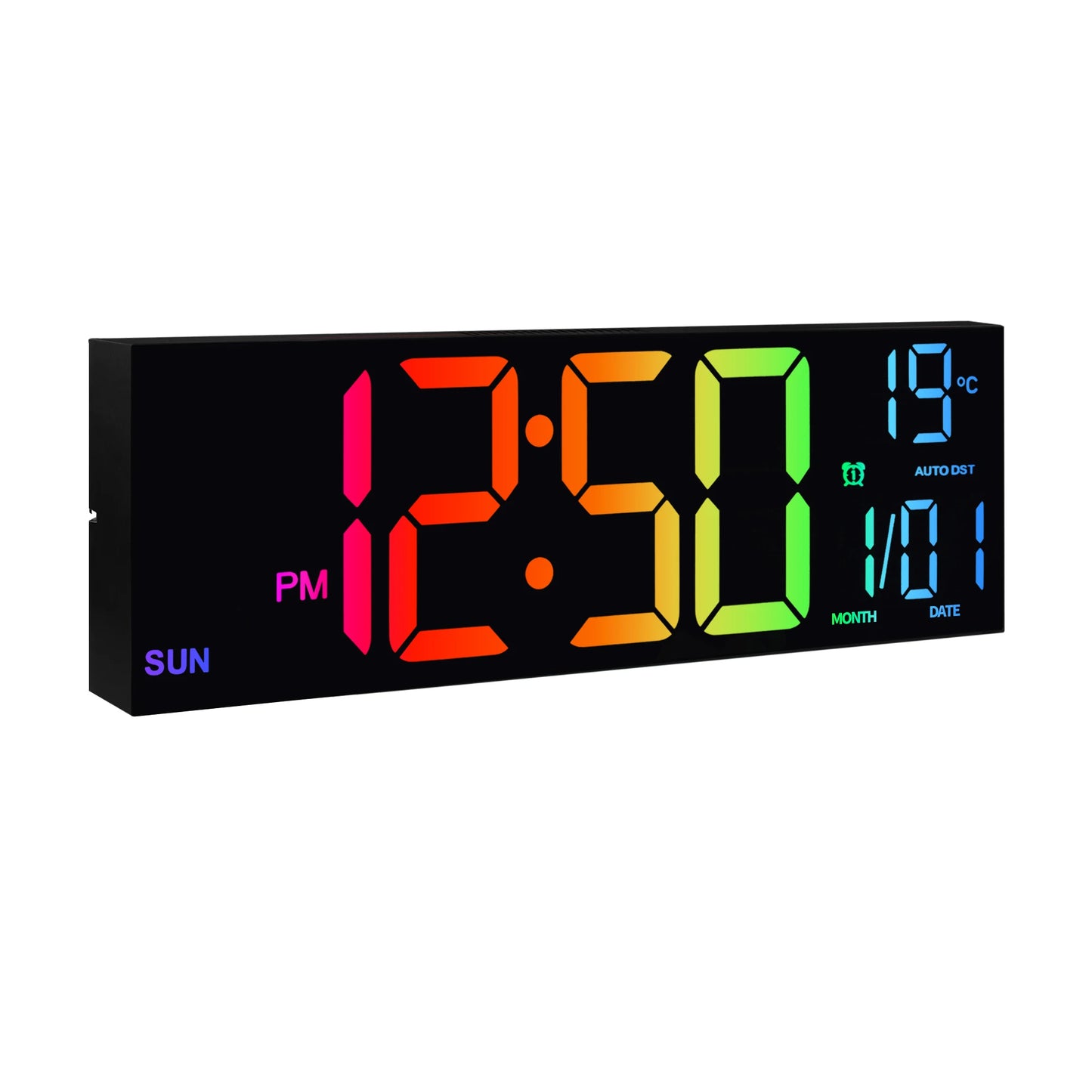 Hign-Concerned Digital Wall Clock With LED Display Remote