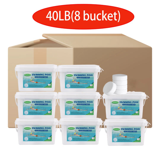 3 Inch 40Lbs Pool Chlorine Tablets - Stabilized Chlorine Tablets for Hot Tubs