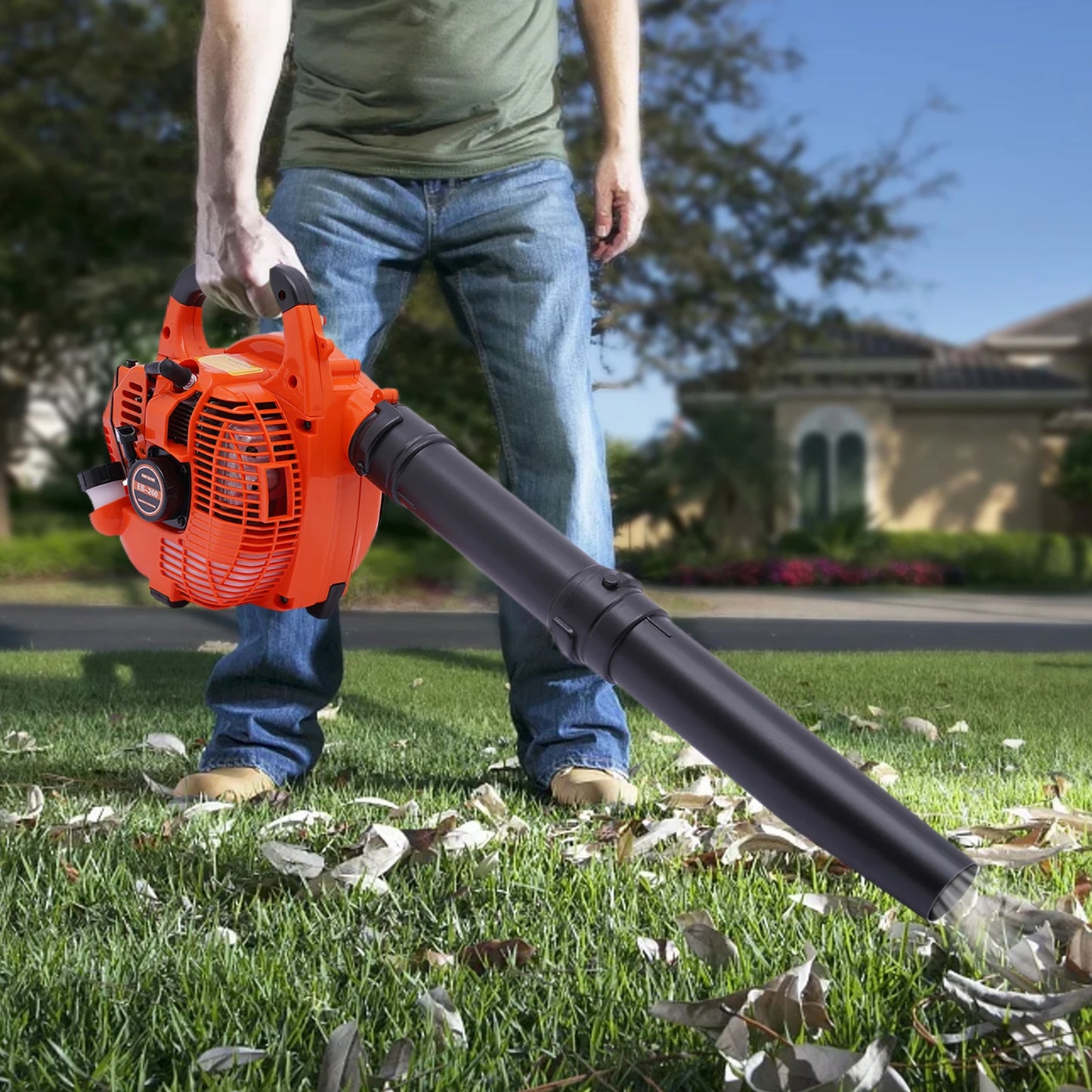 Gas Leaf Blower 25.4CC 2-Stroke 4.59ft