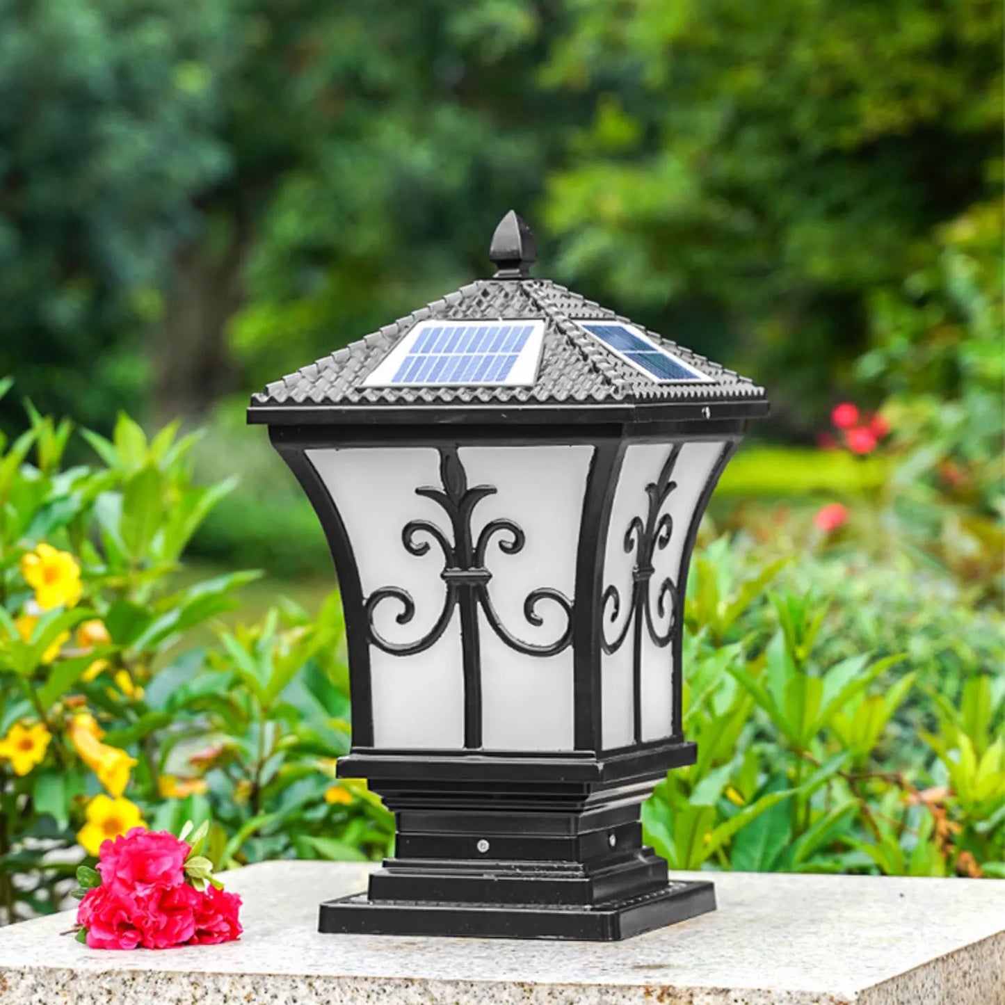 Solar Powered Post Light LED