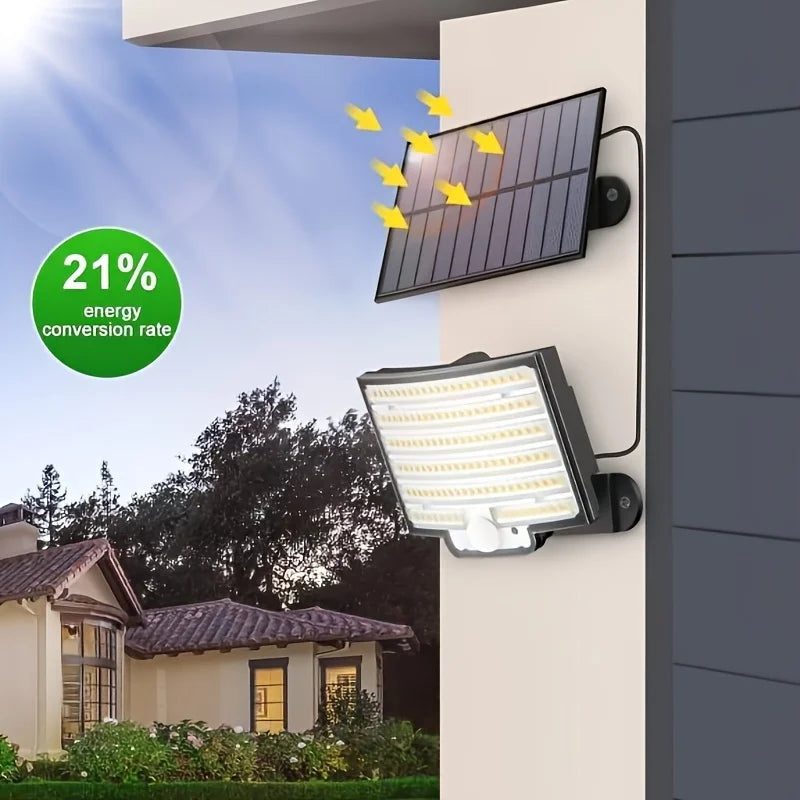 Solar LED Motion Sensor Light with Remote Waterproof Security