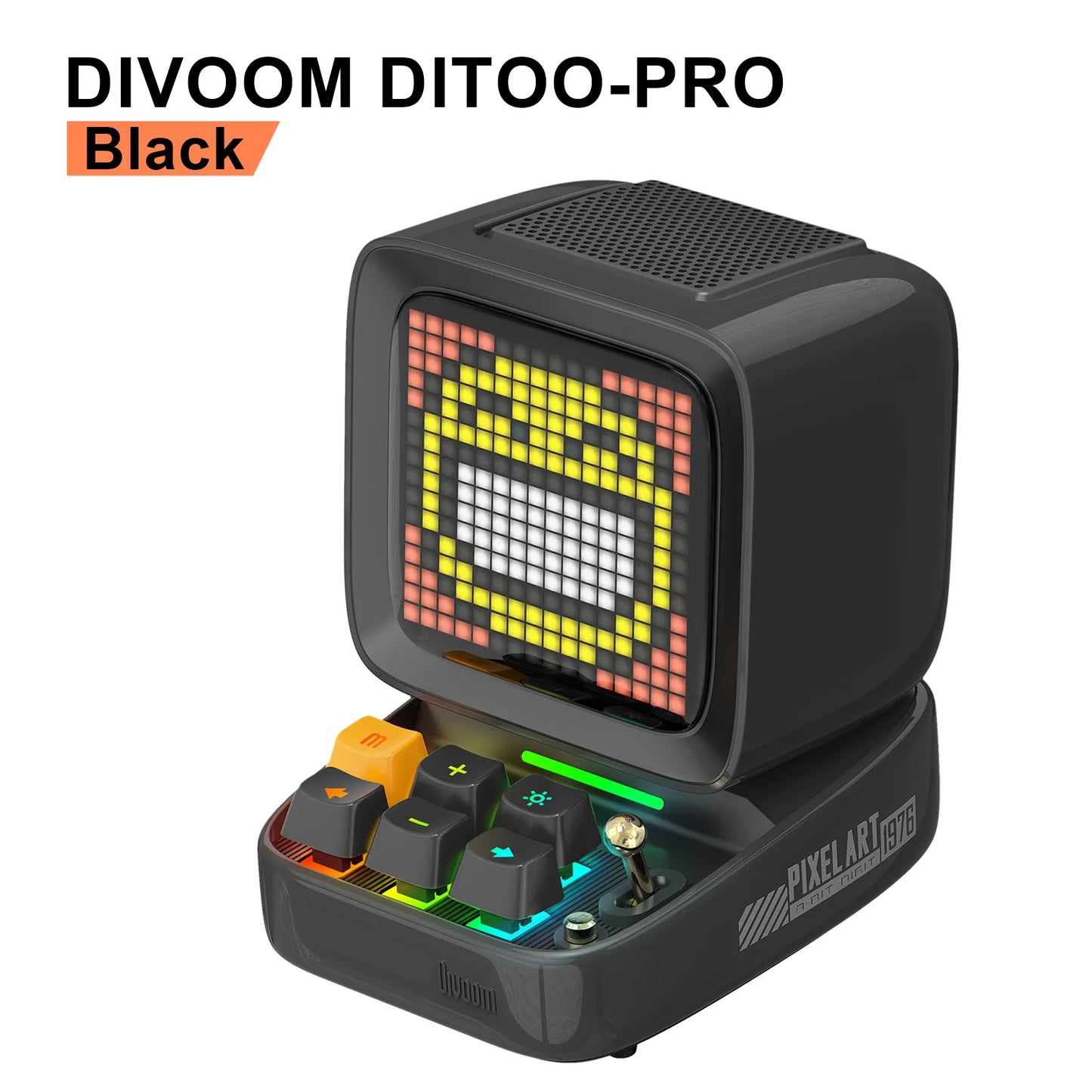 Pro Retro Pixel Art Bluetooth Portable Speaker Alarm Clock