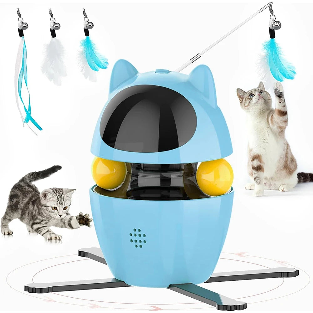 4-in-1 Cat Toys Indoor USB Rechargeable