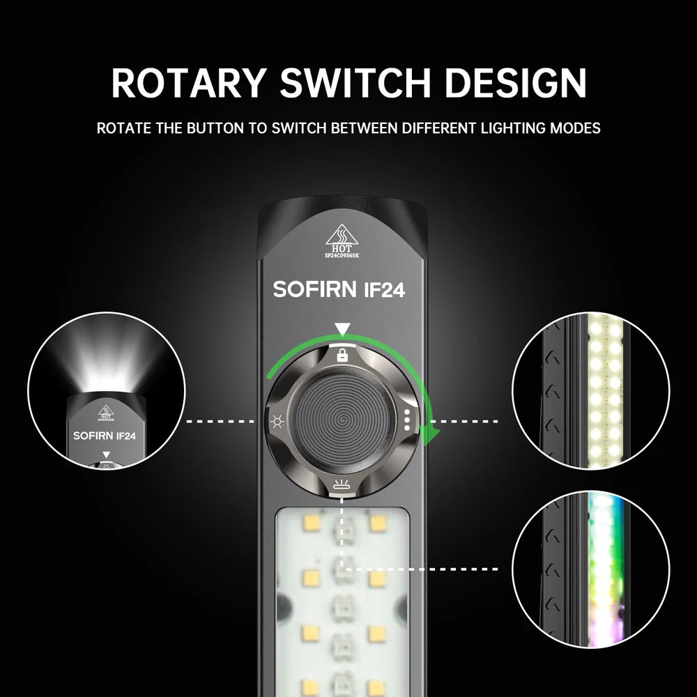 Powerful LED Flashlight, USB Rechargeable , Waterproof with Magnetic