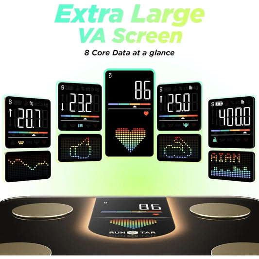 Hign-concerned Smart Scale 8 In 1 VA Display High Precision