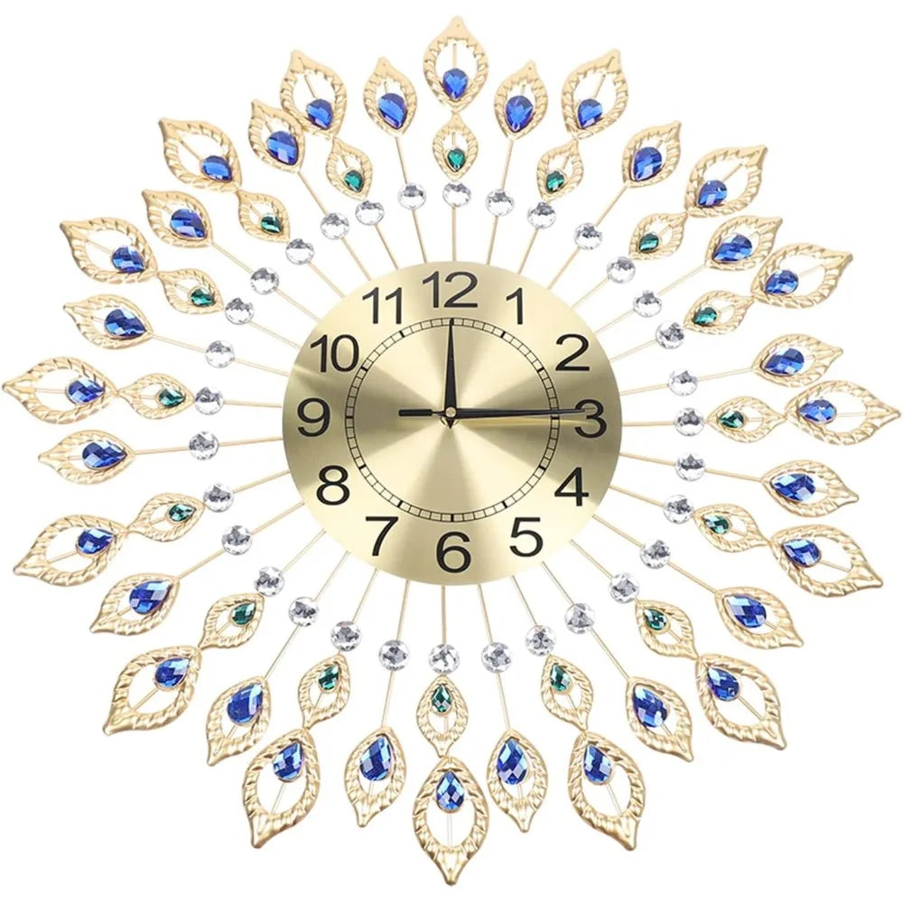 Hign-concerned Modern Silent Decorative Wall Clock with Arabic Numerals