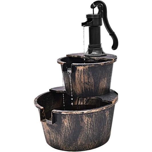 Waterfall Fountain with Electric Pump