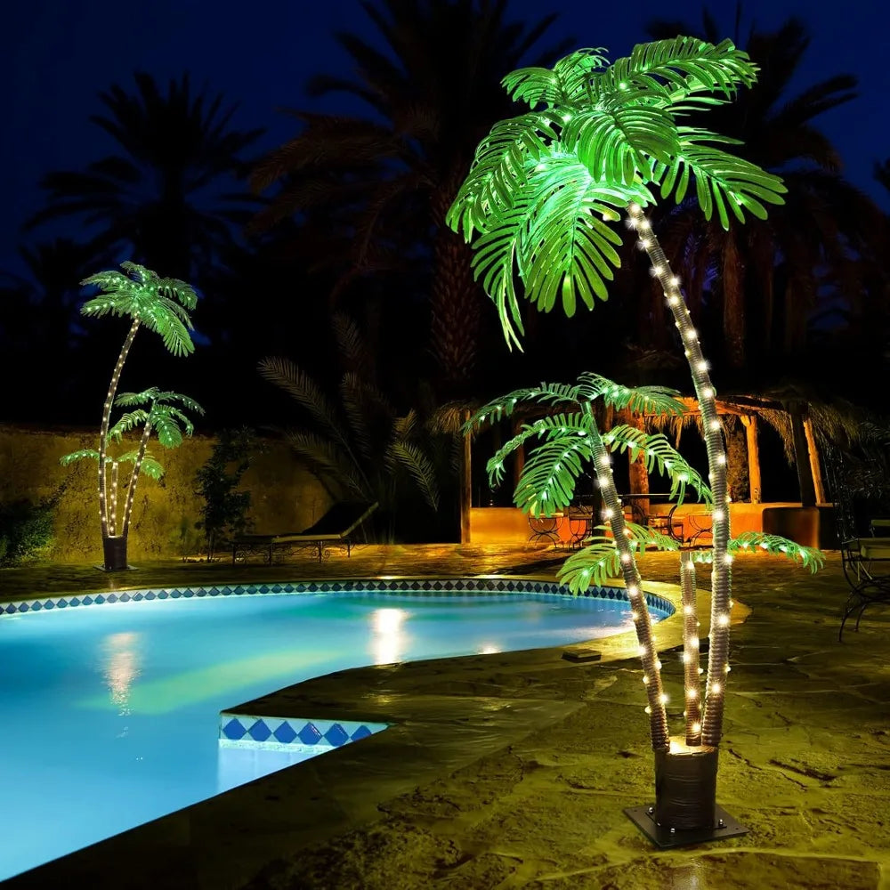 Lighted Palm Tree  Artificial Fake Tree Lights