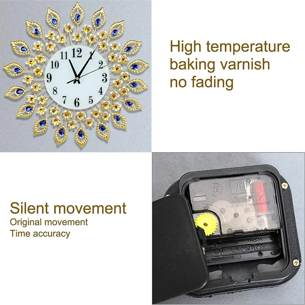 Hign-concerned Modern Silent Decorative Wall Clock with Arabic Numerals