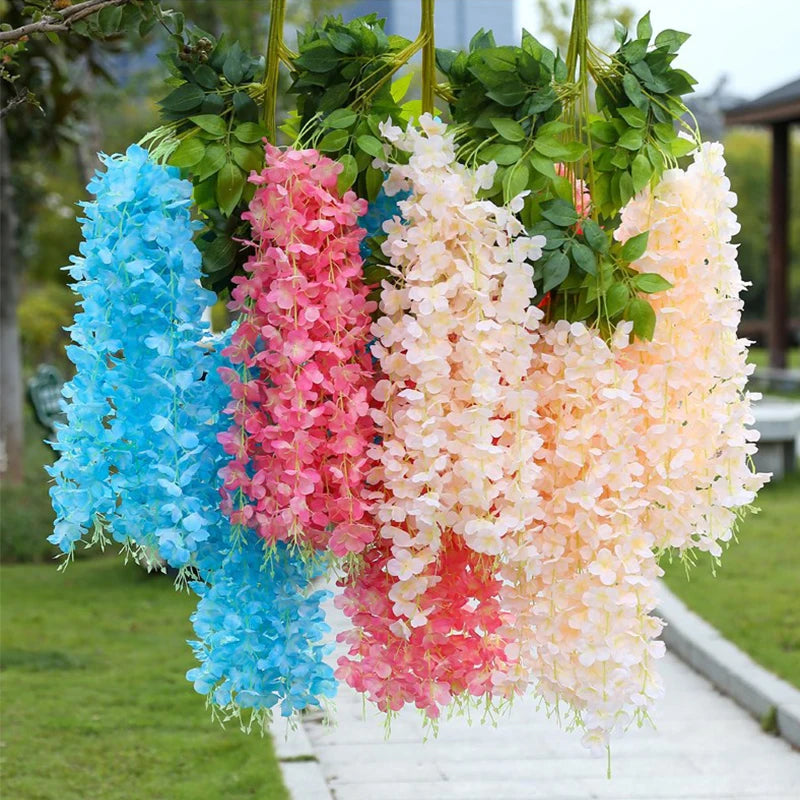 Artificial Wisteria Flower Hanging Garland,