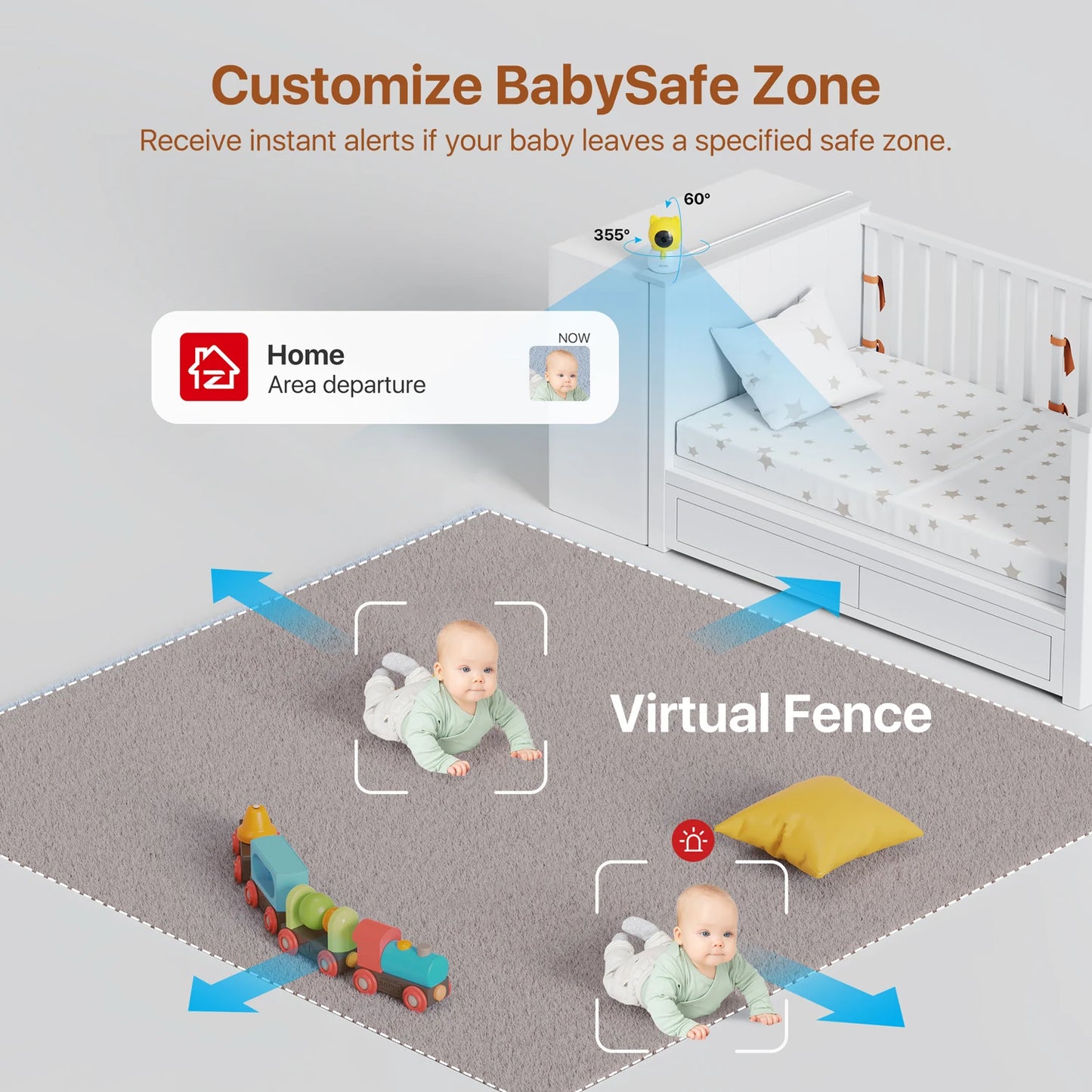 ZOSI Wireless Security Indoor Camera with AI Detection Features