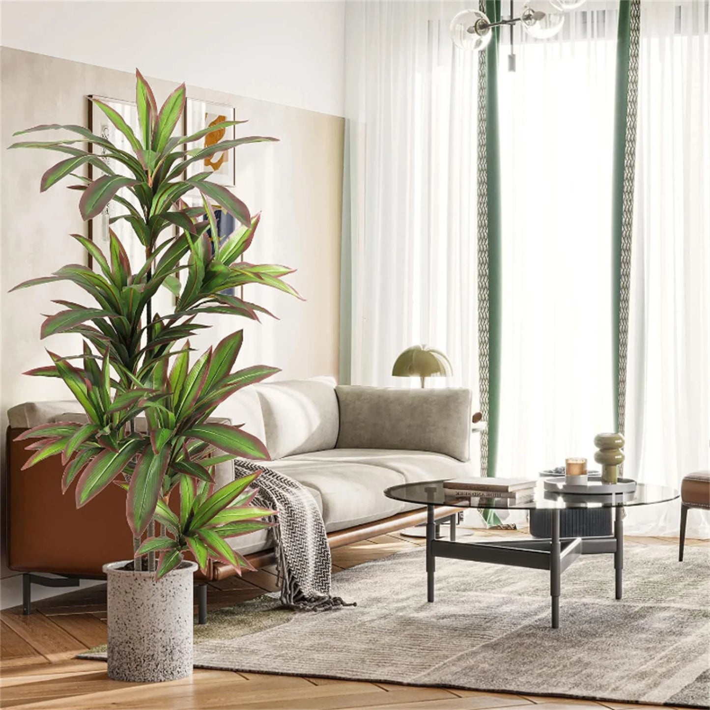 Guangdong Dracaena Indoor Plant Faux Tree In Pot Decorative