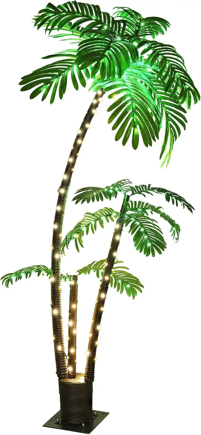 Lighted Palm Tree  Artificial Fake Tree Lights