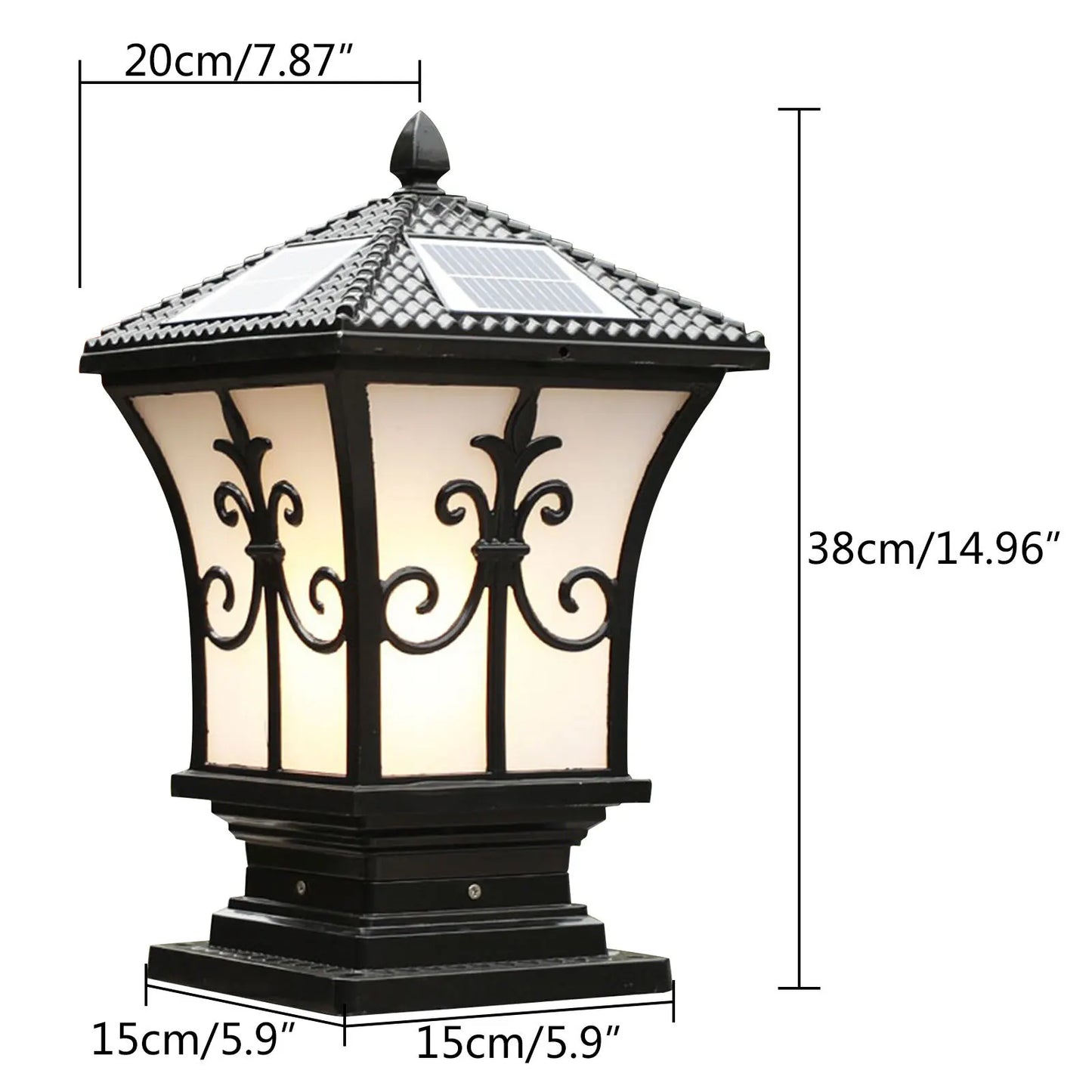 Solar Powered Post Light LED